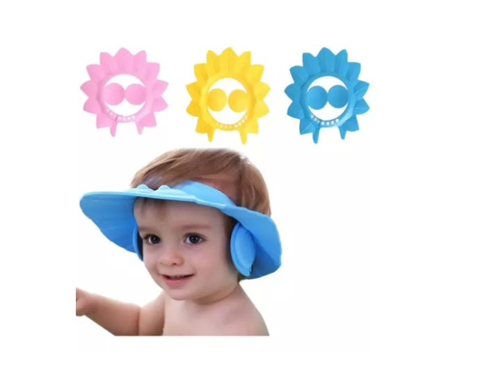 Gorro De Baño para Bebe con Visera De Ducha