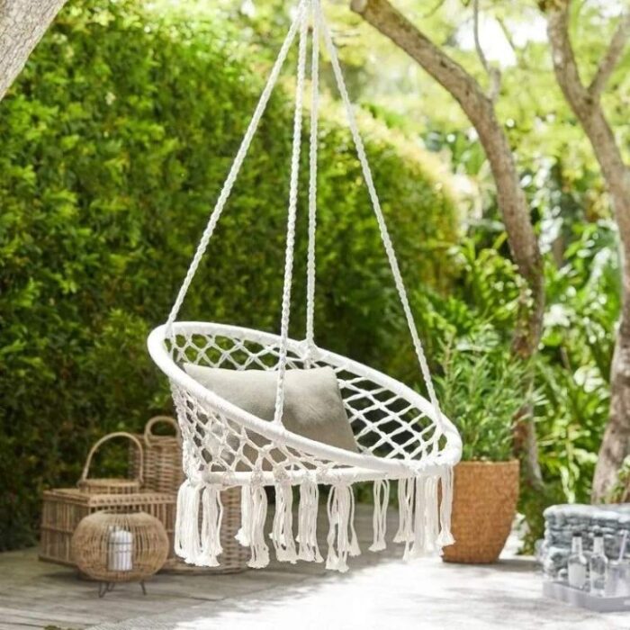 silla hamaca colgante para jardin