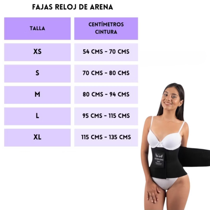 Faja Reductora Reloj De Arena - Imagen 2