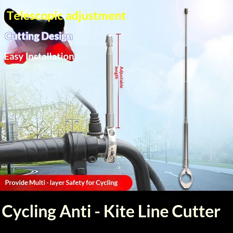 Antena Corta Hilo Curvado para Moto Retractil - Imagen 3