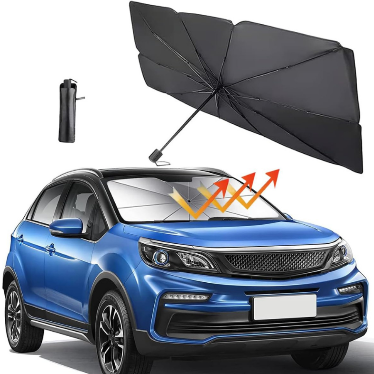 Parasol Plegable para Auto Retractil