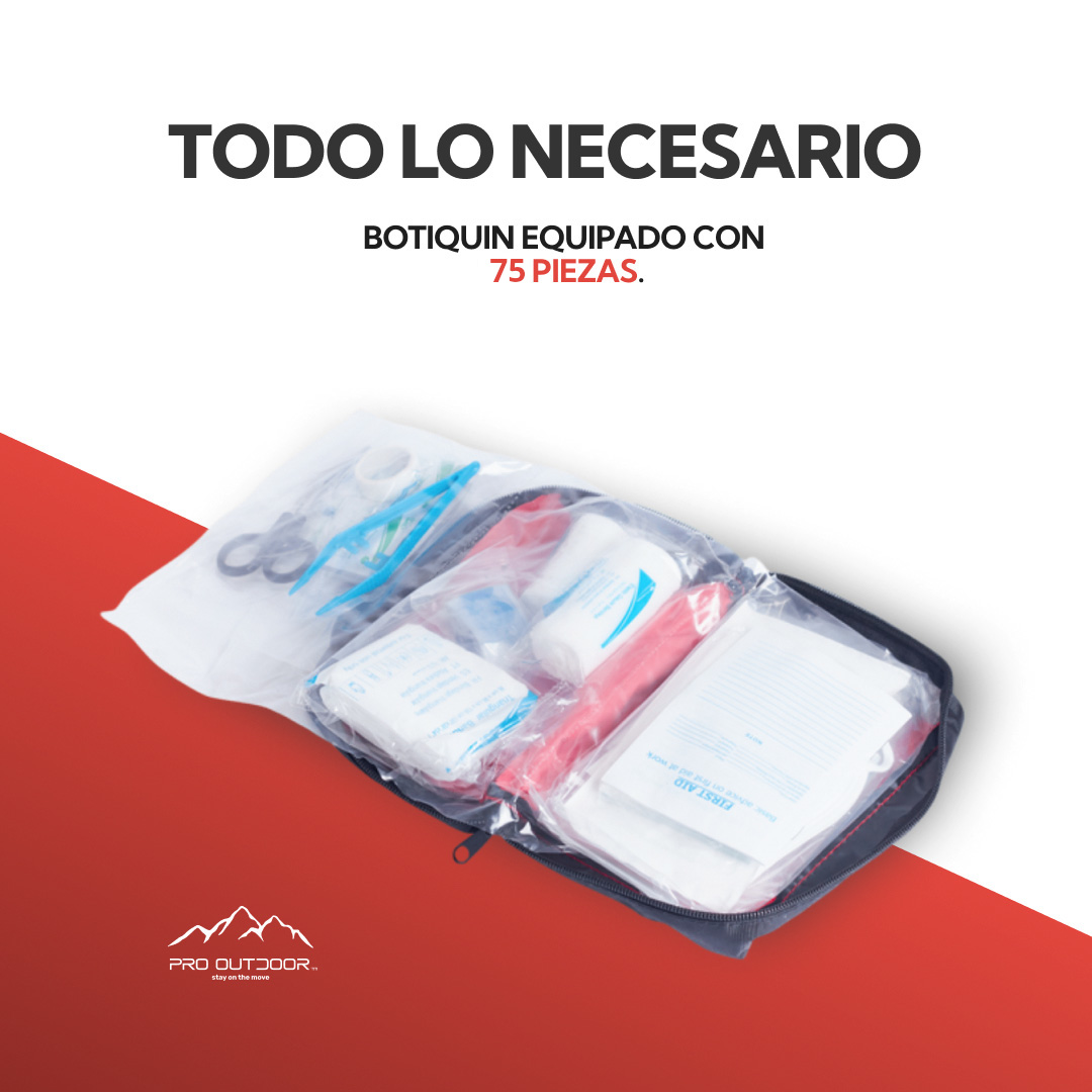 Botiquín Primeros Auxilios 75 Piezas
