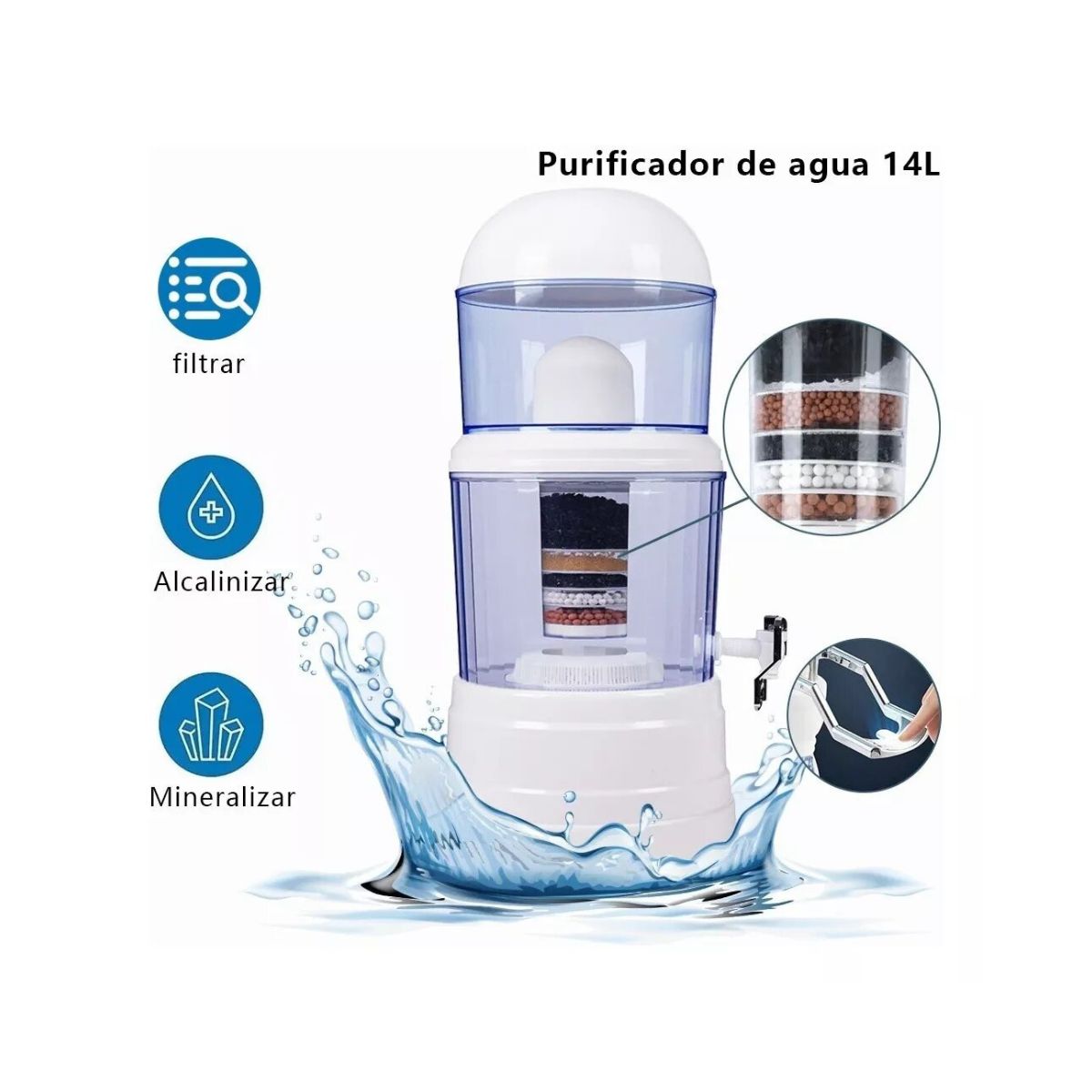 Filtro de agua potable 1.5 litros - Imagen 2