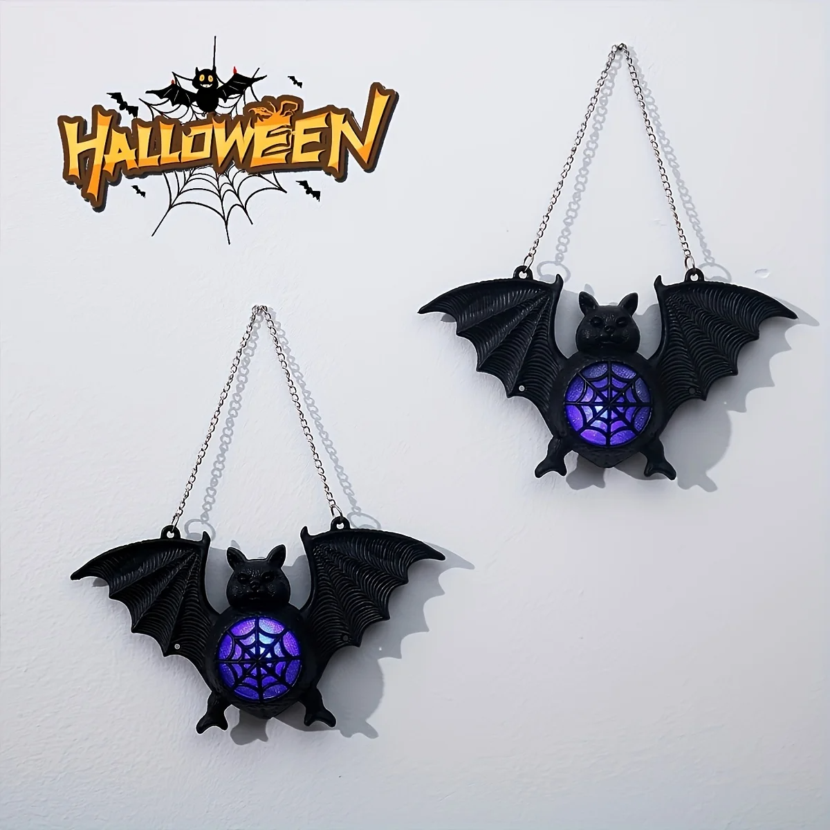 Luz LED de noche de murciélago halloween - Imagen 3