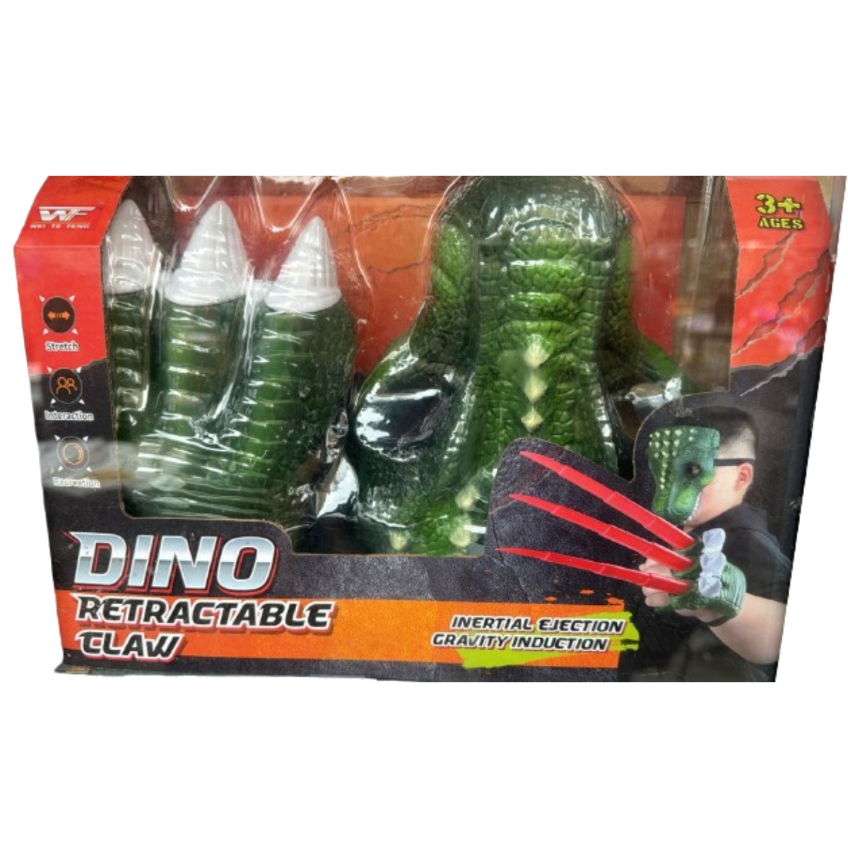 Máscara con Garra de Dinosaurio Rex
