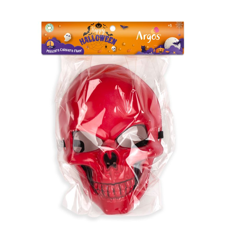 Mascara Halloween Calavera de Neon - Imagen 3