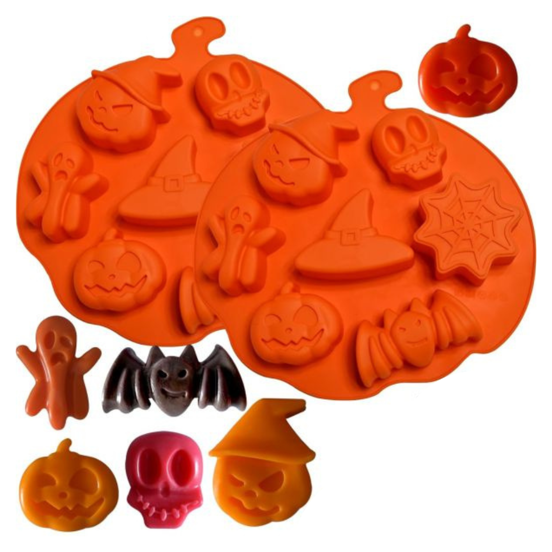 Moldes 7 Espacios Figuras Halloween